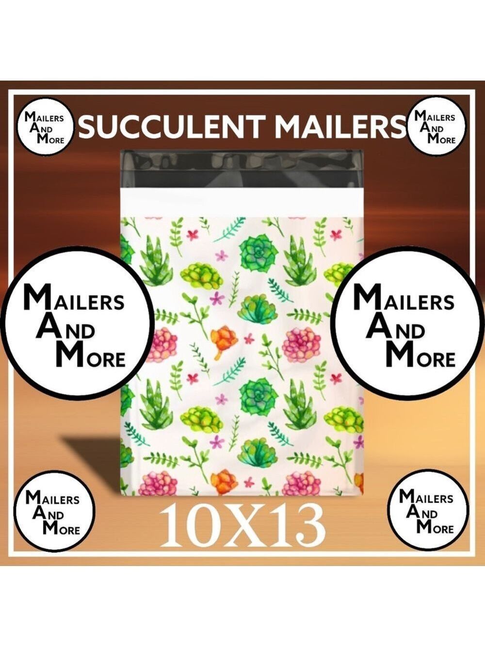 25 10X13 Poly Mailers Succulents  Shipping Envelopes PRICE IS FIRM - Picture 9 of 11